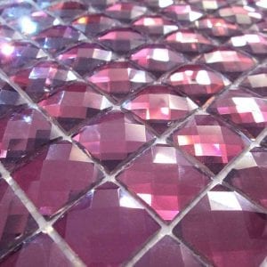 Amethyst coloured Glass Reflex Tile 4x4 20mm tiles (16 tiles)