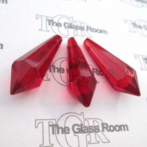 3 x Crystal Pendulums - Red