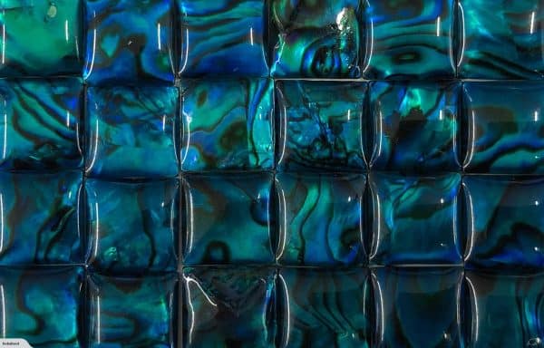 Bright Blue Paua Tiles
