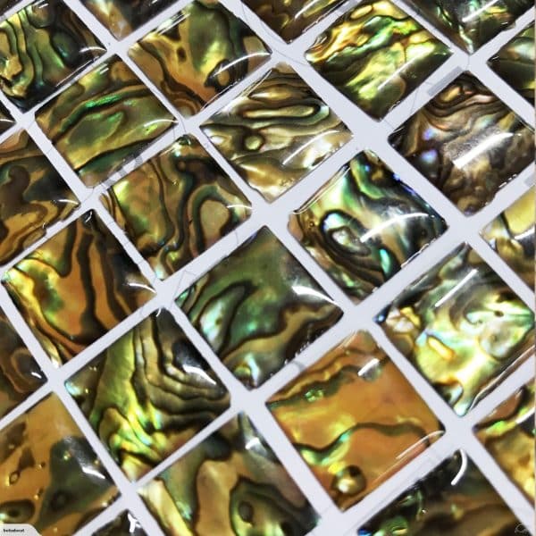 Golden Paua Shell Tiles