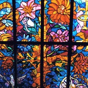 Oxford University Stained Glass panel