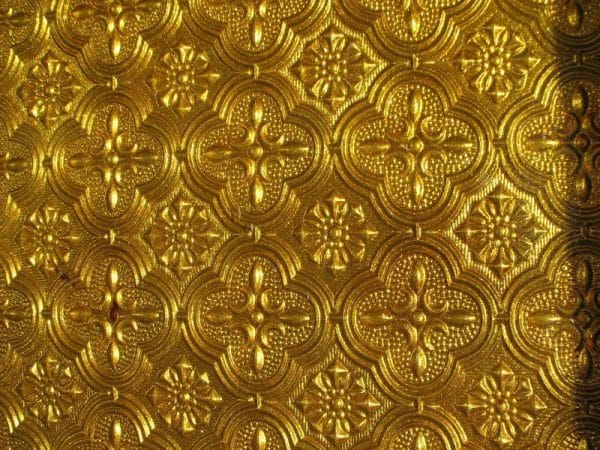 Old Gold Mosaic Glass