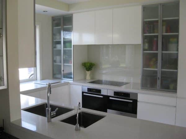 Glass kitchen splashback in christchurch
