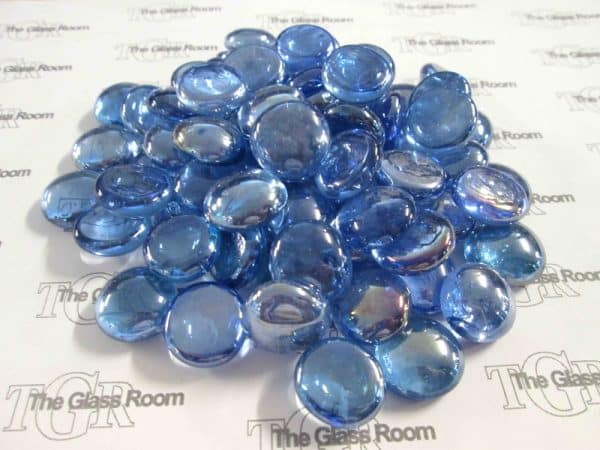 Light Blue Blobs 20mm diameter. Approx 50 per bag.