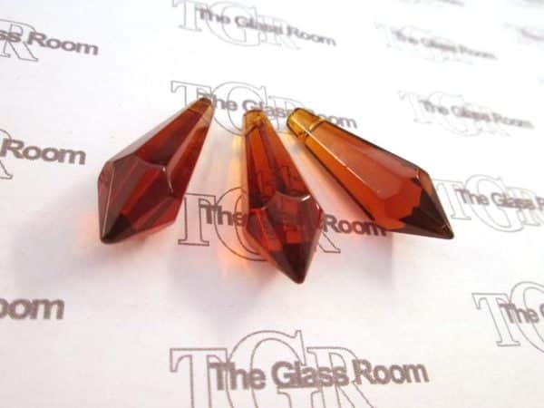 3 x Crystal Pendulums - Bronze