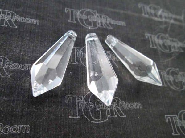 3 x Crystal Pendulums - Clear