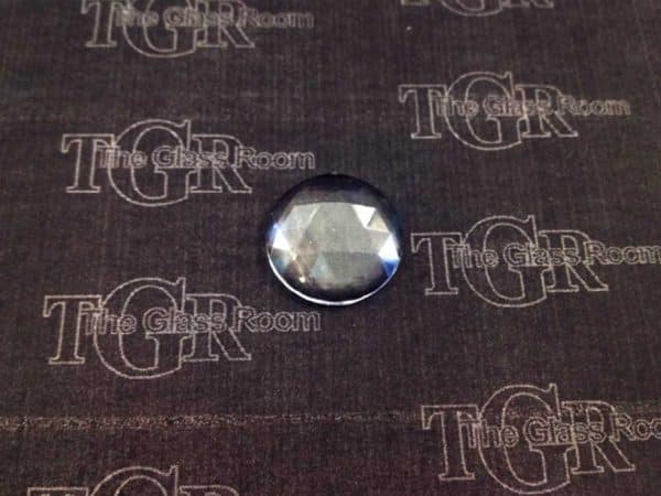 Round Faceted 20mm - Clear