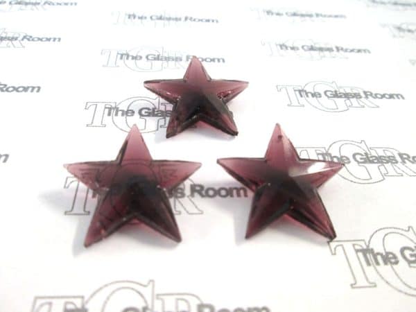 Crystal Star 26mm length - Dark Pink