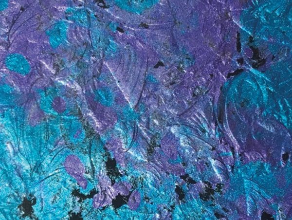 Indigo Shimmer Monet Glass