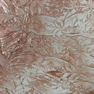 Rose Gold with White Shimmer Monet Glass