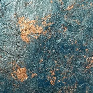 Teal Shimmer with Copper Fleck Monet Glass