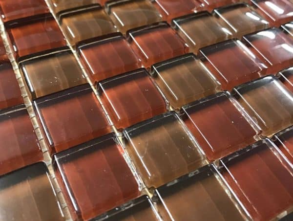 Rustic Red Glass Tiles
