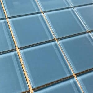 Jumbo Arctic Blue Glass Tiles