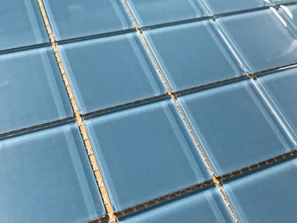Jumbo Arctic Blue Glass Tiles