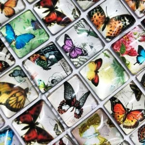 Butterfly Lucky Dip Glass Tiles