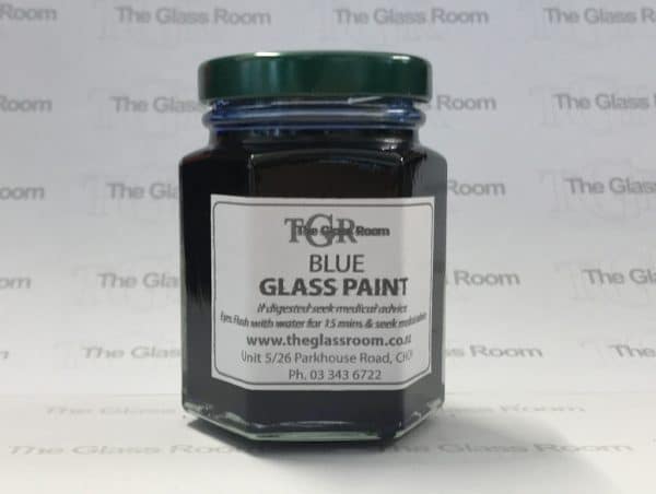 Blue Glass Paints for stick-on leadlights