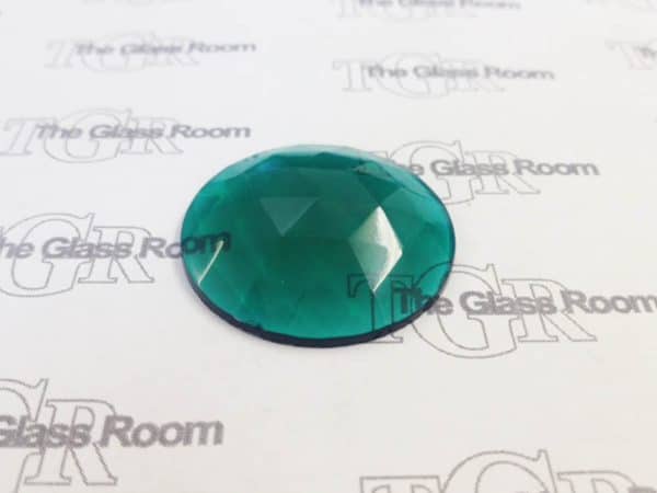 Round Faceted 35mm - Emerald