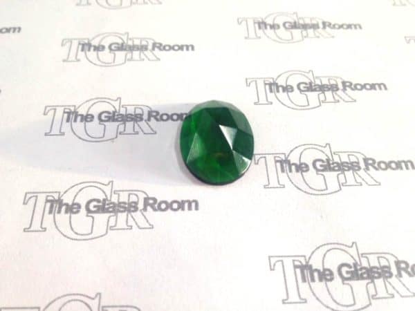 Oval Faceted 25x18mm - Green