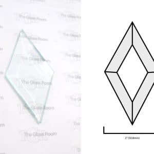 Diamond Bevel - 2"x4" (50.8x101.6mm)
