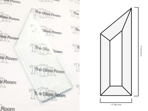 Corner Bevel Right Angle - 1.5''x4''